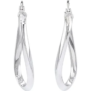 Náušnice Kruhové Náušnice z Bílého Zlata 7121739