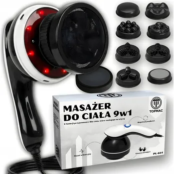 Masážní přístroj MASÁŽNÍ PŘÍSTROJ PISTOLE NA MASÁŽ ANTICELULITIDNÍ ZEŠTÍHLUJÍCÍ PROTI CELULITIDĚ 9v1