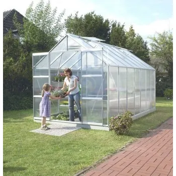 Skleník Skleník polykarbonátový VITAVIA URANUS typ 6700, 2570 x 2460 x 2580 mm, PC 6 mm, 2x stř.ok., zelený, balení 1 ks