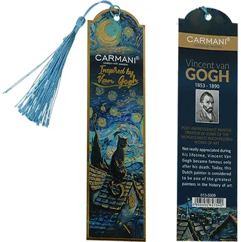 Zarážka na knihu Carmani® Záložka do knížky Inspirováno obrazy V. van Gogha dekor č. 3 (CARMANI) - 5 x 18 cm