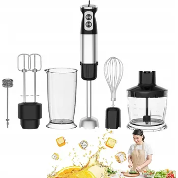 TYČOVÝ MIXÉR 600W TURBO 6V1 KUCHYŇSKÝ MIXÉR LAHEV NA PITÍ MULTIFUNKČNÍ