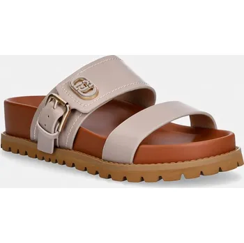 Dámské pantofle Liu Jo pantofle ženské kožené LIVIA 02 SA6109P0102S3951 béžová 08X, EUR 38