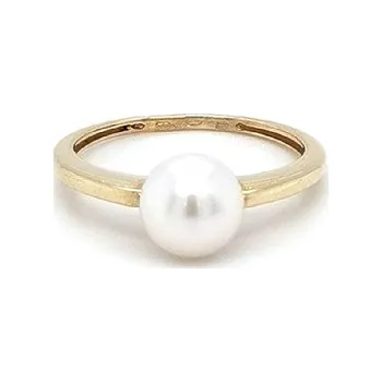 Prsten Zlatý Prsten s Perlou 7131426