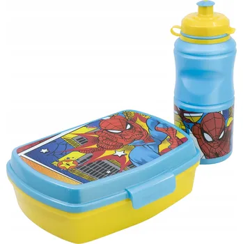 dětská jídelní sada Sada lahev na pití a svačinový box Stor Spider-Man 420 ml