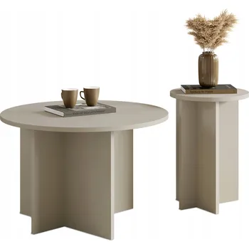 Konferenční stolek Konferenční stolek APM kulatý 70 x 70 x 45 cm kašmír