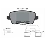 Sada brzdových destiček, kotoučová brzda PAGID T1606N