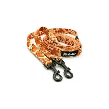 Vodítko pro psa Vánoční Vodítko pro psa přepínací Skořicové perníčky Psiakrew 220 cm