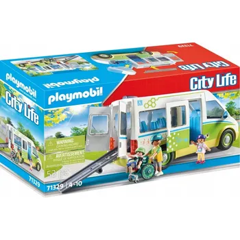 Stavebnice Playmobil Stavebnice kostky Playmobil sada Školní autobus 71329 53 dílků