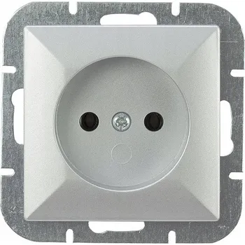 Elektrická zásuvka Elektrická Zásuvka nástěnná Abex šedá