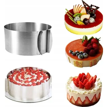 Forma na pečení FORMA FORMA OBRUČ NA DORT KOLÁČ NASTAVITELNÁ FORMA NA DORT 8,5 cm