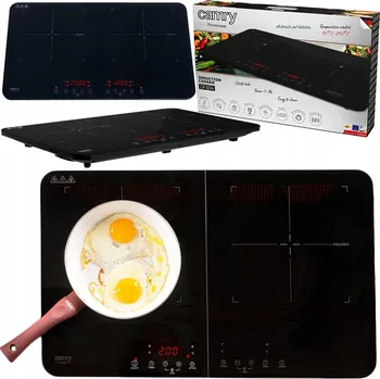 Varná deska Indukční dvouplotýnkový vařič Camry CR 6514 3500W