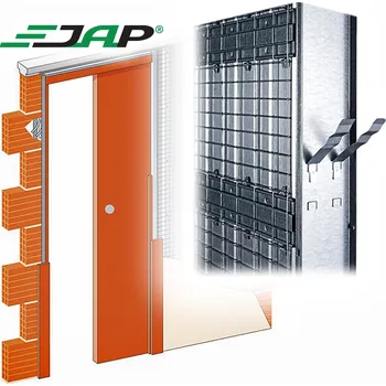 Stavební pouzdro Jednokřídlé pouzdro JAP NORMA STANDARD do zdiva 600×1970 mm (Zdivo 75 kazeta)