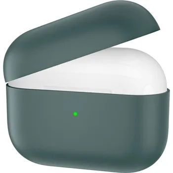 Pouzdro na mobilní telefon Silikonový obal pro AirPods 3 - tmavě zelený