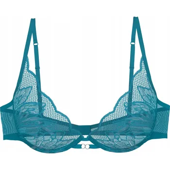 Podprsenka TRIUMPH Modrá dámská krajková podprsenka s měkkými košíčky Crazy Stupid Love 70D