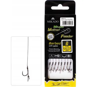 Rybářský háček Háčky s protihrotem Mikado HMFB212I, 8 ks