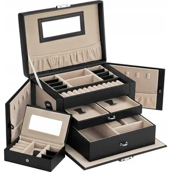 Šperkovnice Šperkovnice na bižuterii Songmics černá