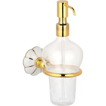 Dávkovač mýdla Dávkovač mýdla Nisa s potahem 24k zlata (úchyt do zdi)
