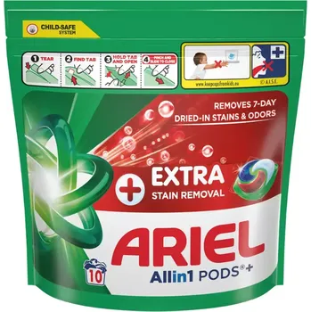 Přípravek na praní Ariel Kapsle na praní All-in-1 PODS+ Extra Stain Removal 10 pd