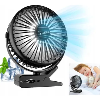 Domácí ventilátor Mini ventilátor Angelcityshop03, černý