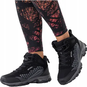 Pracovní obuv TREKOVÉ BOTY Černé Dámské Softshell Vysoké ŠNĚROVACÍ Pohodlné vel. 40