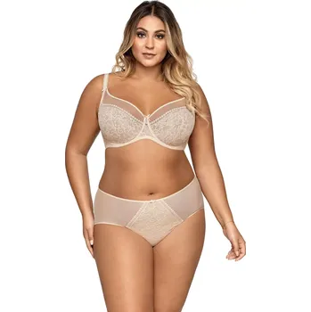 Dámské spodní prádlo Dámské kalhotky Ava 1396 2XL-3XL Béžová XXL