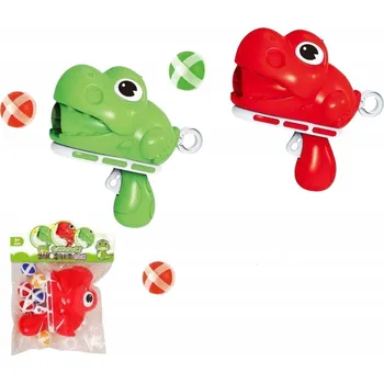 Figurka RAKETOMET DINOSAURUS - KATAPULT S DINOSAURY + 6 LEPKAVÝCH KOULEK - SADA 3+
