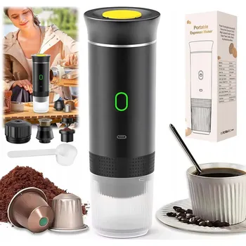 Kávovar Cestovní kávovar, manuální, kompaktní, bez elektřiny, čerstvé espresso