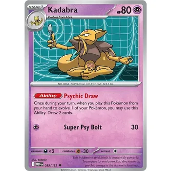 Sběratelská karetní hra Kadabra 055/132 - Mega Evolution Typ karty: Reverse Holo