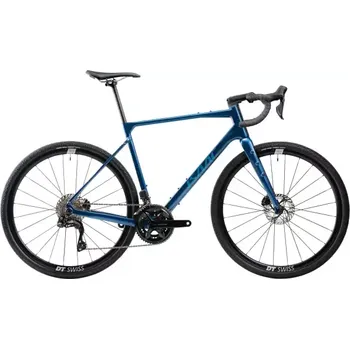 Silniční kolo Isaac Kaon 105 Di2 gravel kolo Saphire Blue vel. S/40cm/90mm/170mm
