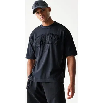 Triko New Era - MLB Washed Boxy Tee - NY Yankees - Black velikost XS