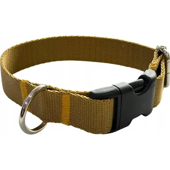 Obojek pro psa Obojek pro psa 2 cm s přezkou, nastavitelný, zlatý Zepnij M: 30-45 cm