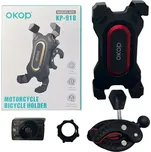 Univerzální držák na telefon na kolo nebo motorku - OKOP KP-919 - zlatá