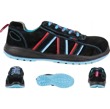 Pracovní obuv PRACOVNÍ POLOBOTKY KOŽENÉ OCHRANNÉ O1 ESD ANTISTATICKÉ BOTY PROFESIONÁLNÍ R 38