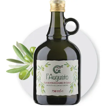 Rostlinný olej Olearia del Garda Olivový olej extra virgin L' AUGUSTO objem: 0,75L Olivový olej pojmenovaný po zakladateli