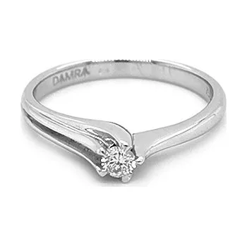 Prsten Zlatý Zásnubní Prsten s Diamantem 2010357