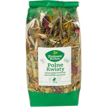 Krmivo pro hlodavce Ziołowa Kotlina Polní květy - Květinová směs pro králíky a hlodavce 80g