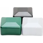 Zátka pro obdelníkového plotového sloupku 60x80mm, černá / balení 20 ks