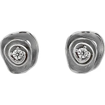 Náušnice Náušnice se Zirkony z Bílého Zlata 7122778