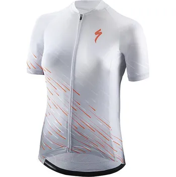 cyklistický dres Dres Specialized SL dámský kr.r. white/acid lava L