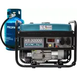 Könner & Söhnen KS 3000 G LPG/benzínová elektrocentrála 3.0kW, 230V (generátor)