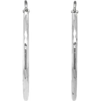 Náušnice Kruhové Náušnice z Bílého Zlata 7121719