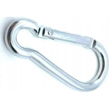 Hliníková karabina 5 x 50mm, stříbrná / balení 1 ks