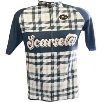 cyklistický dres Dres Rosti Dres Rosti Scarsela 23-10068 pánský kr.r. white/blue XL XL