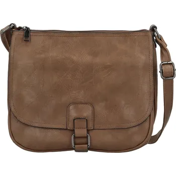 Kabelka Trendy dámská koženková crossbody kabelka Gertha, khaki