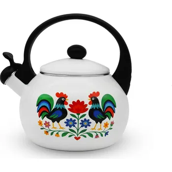 Konvice na čaj Emailtý konvice z nerezové oceli 2,2 l MAYERHOFF white