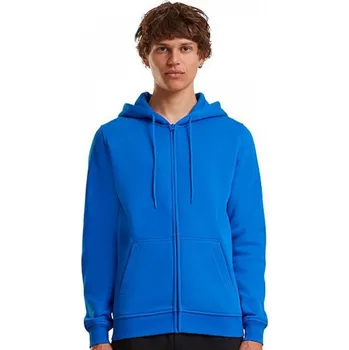 Pánská mikina Heavy zipová mikina Build Your Brand s kapucí, dvěmi kapsami Barva: modrá metro, Velikost: XXL BY012