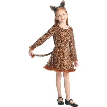 Karnevalový kostým Kostým vel. M 110-120 cm, motiv leopard