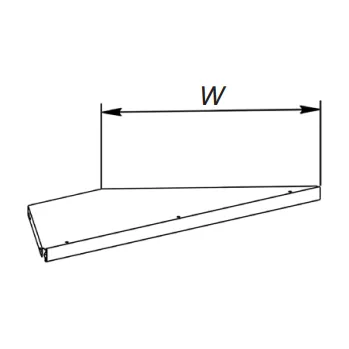 police Police roh vnější 30cm bílá/antracit