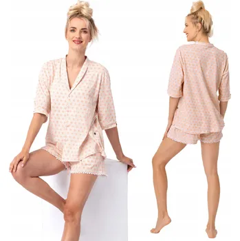 Dámské pyžamo KEY DÁMSKÉ PYŽAMO LNS 753 A25 XL ORANŽOVÉ