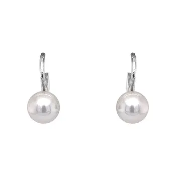 Náušnice Náušnice s Perlou z Bílého Zlata 7120071